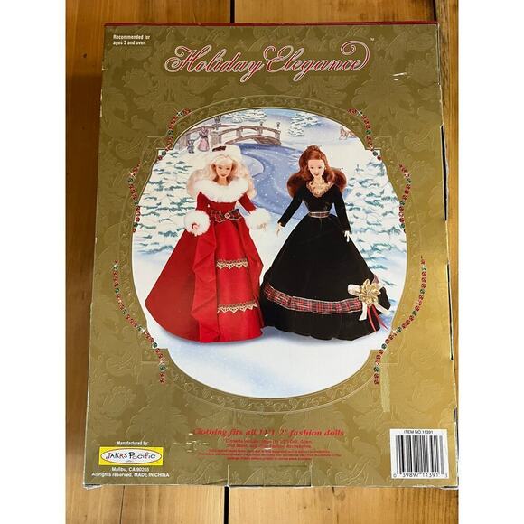NEW VTG 1999 Holiday Elegance Barbie. Toys R Us exclusive. Red Holiday Gown! - Picture 4 of 6